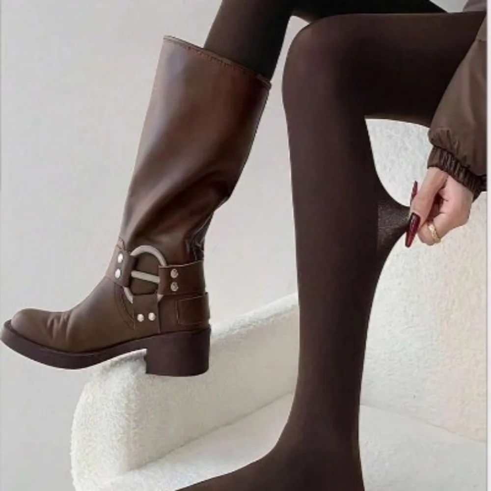 BROWN Stockings • Tights • Hoisery • Pantyhose - (One size - fits S, M, L) - Picture 8 of 10